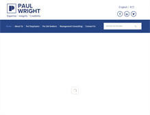 Tablet Screenshot of paulwrightgroup.com